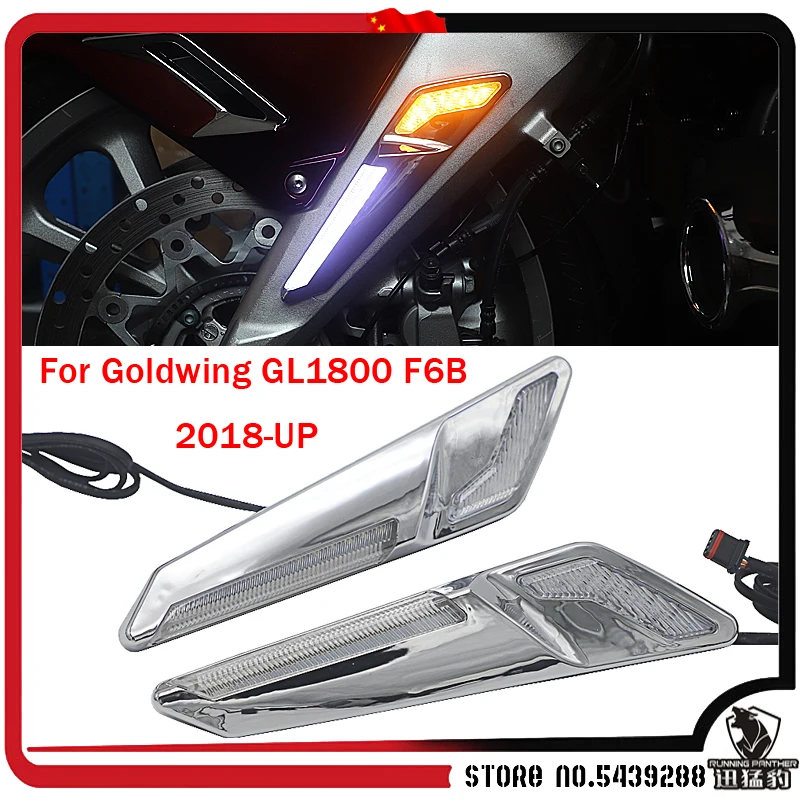 

New Motorcycle Parts Left & Right LED Front side brake turn signal indicator For Honda Goldwing GL1800 GL 1800 F6B 2018-UP 2020