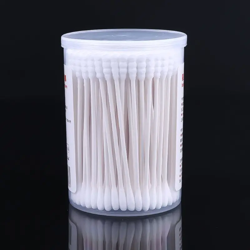 180Pcs Baby Swabs Cotton Double End Swab Disposable Thin Stick Cleaning Tools Cotton Sticks Q-Tips 8.1CM