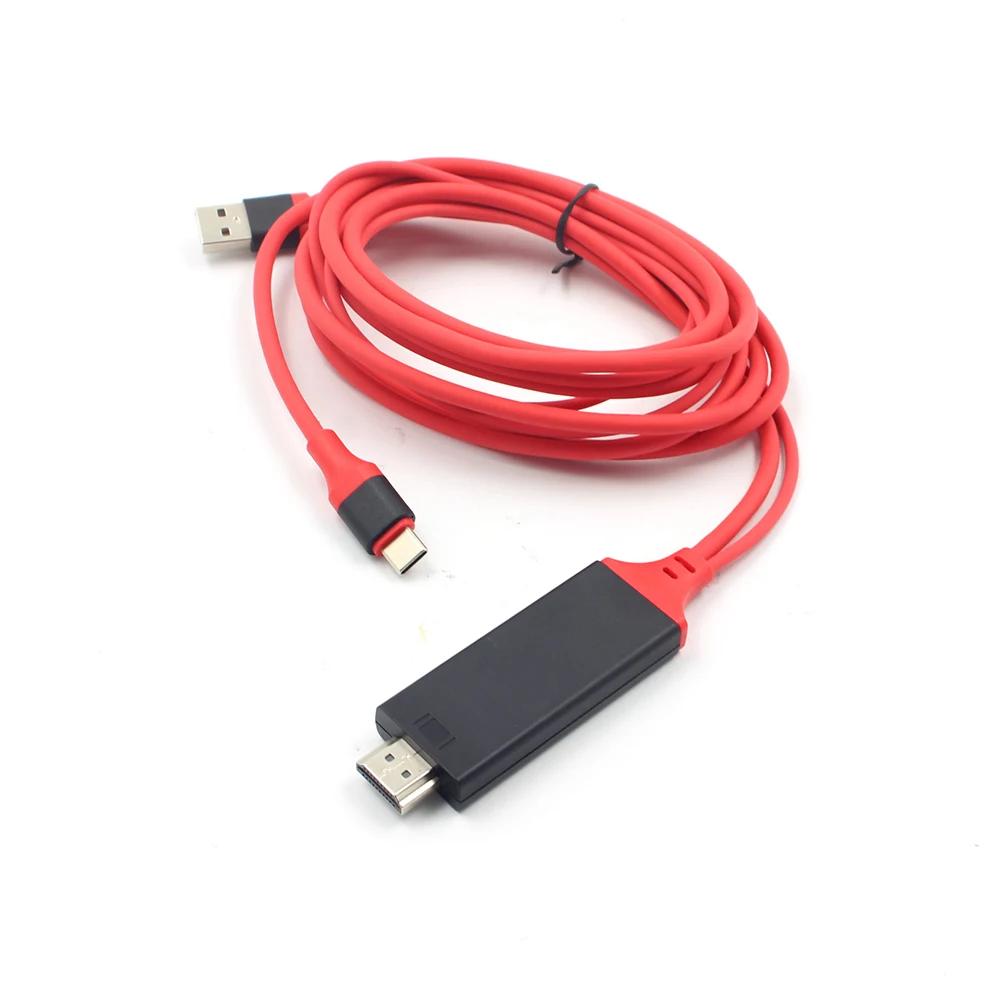 Adapter kabla USB typu C 3.1 na HDMI Konwerter 4K USB C z portem zasilania USB do Samsung Galaxy S8 S9 Huawei Mate 10