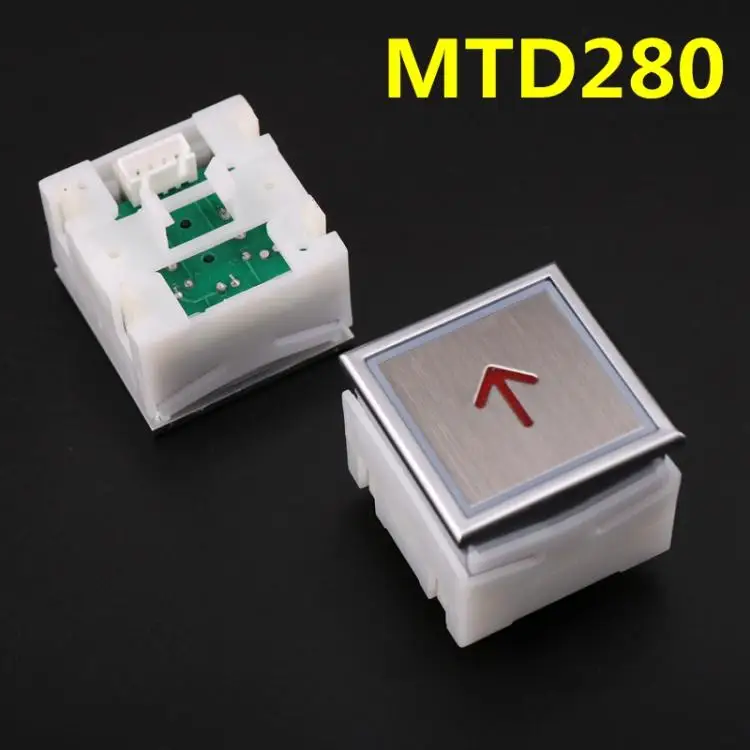 四角い押しボタン,エレベーター部品,リフトアクセサリー,mtd280,バッチあたり5個