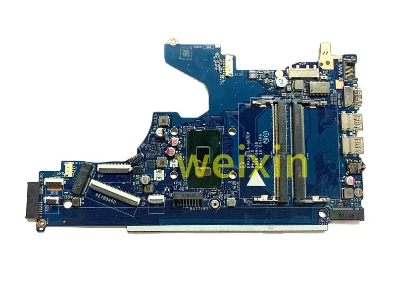 For HP 15-DA laptop motherboard  L49974-601 L20373-601 SR3TK I3-7020U1 CPU integrated graphics Card LA-G07DP motherboard