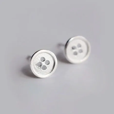 REETI 925 sterling silver buttons Stud Earrings for Women Elegant Wedding Jewelry pendientes mujer moda 2019 Brincos