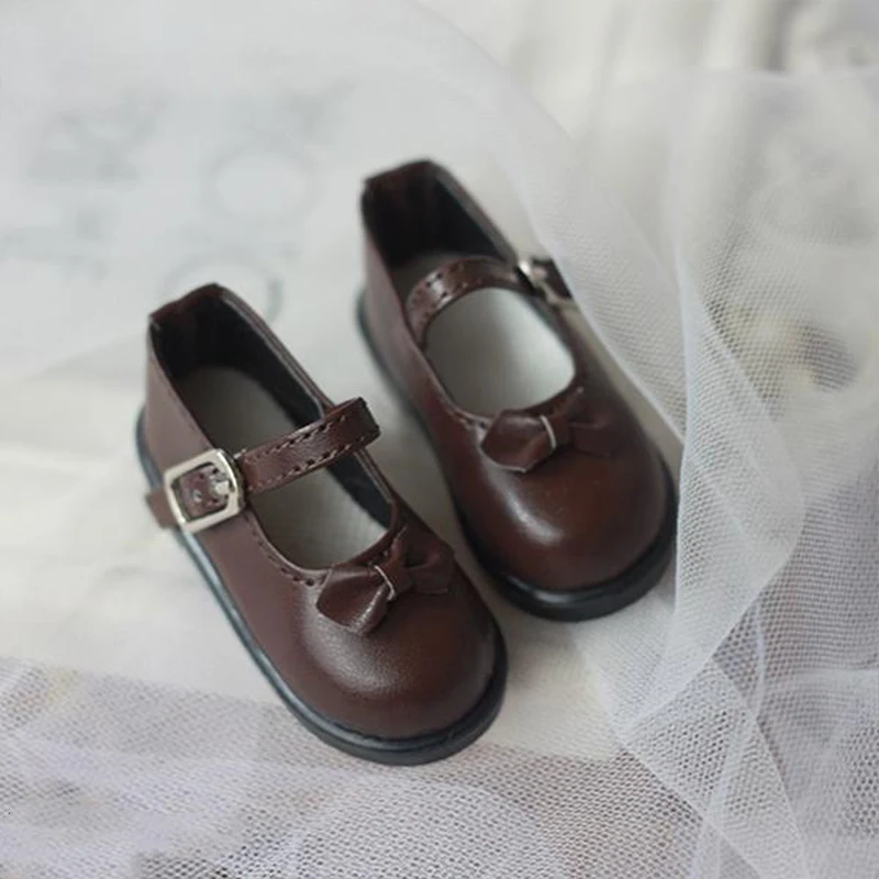 BJD shoes leather shoes with bowknot for 1/6 YOSD 1/4 1/6 1/8 BJD SD doll shoes colorful small shoes doll accessories