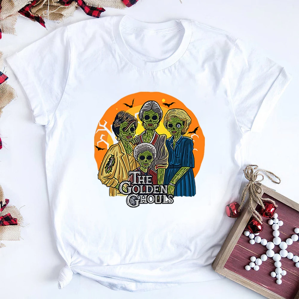 The Golden Ghouls Shirt Funny Halloween Shirt Scary Movies Shirt The Golden Girls T Shirt Ghouls Shirt Graphic Tees Casual Top