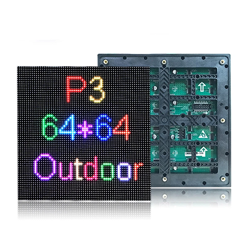 100pcs/lot Outdoor LED Video Module SMD P3 Full Color LED Display Module 192x192mm 1/16 Scan LED Screen