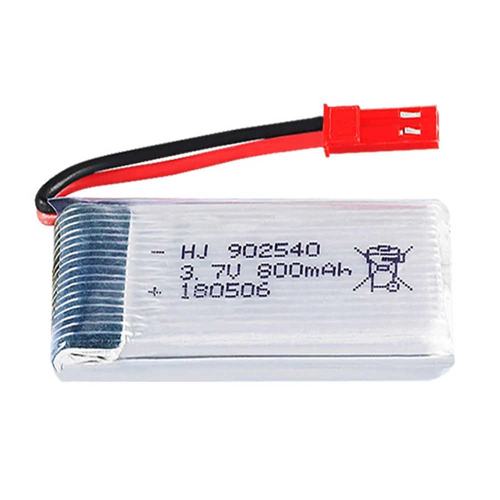 2/3/4/5pcs 3.7V 800mAh 902540 Lipo Battery With USB Charger Set For MJX X400 X300C X800 Quadcopter Parts RC Drone JST Plug