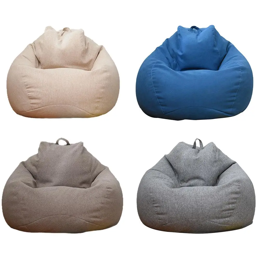 Lazy Sofa Cover Bean Bag Lounger Chair Sofa Seat Living Room Furniture Without Filler Beanbag Sofa Bed Pouf Puff Couch Tatami