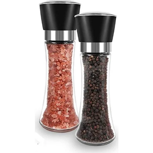 Ceramic Salt Pepper Spice Grinder Salt Grinder 2 Pcs