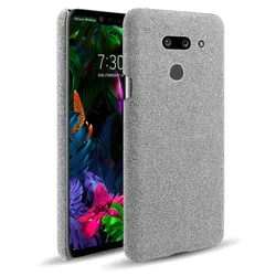 Cloth Cases For LG G8 ThinQ Case Slim Retro Cloth Hard Cover For LG G8 ThinQ LMG820QM7 LM-G820UMB LMG820UM2 LM-G820 Coque Funda