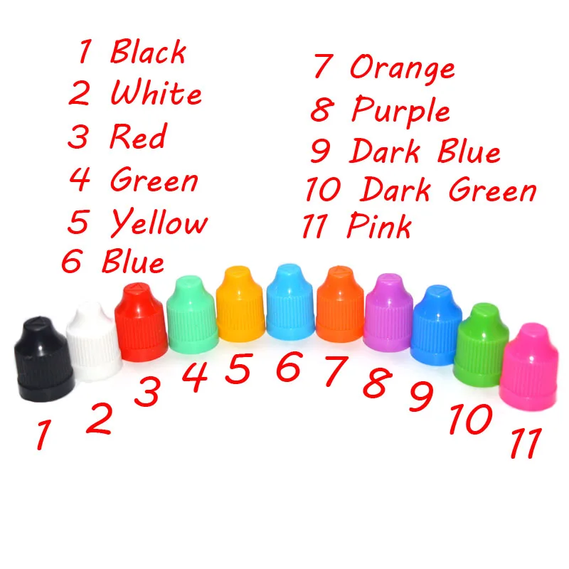 30ml PE Soft Plastic Bottles Empty Refillable Liquid Dropper Bottle With Colorful Childproof Cap Black Vial 10pcs