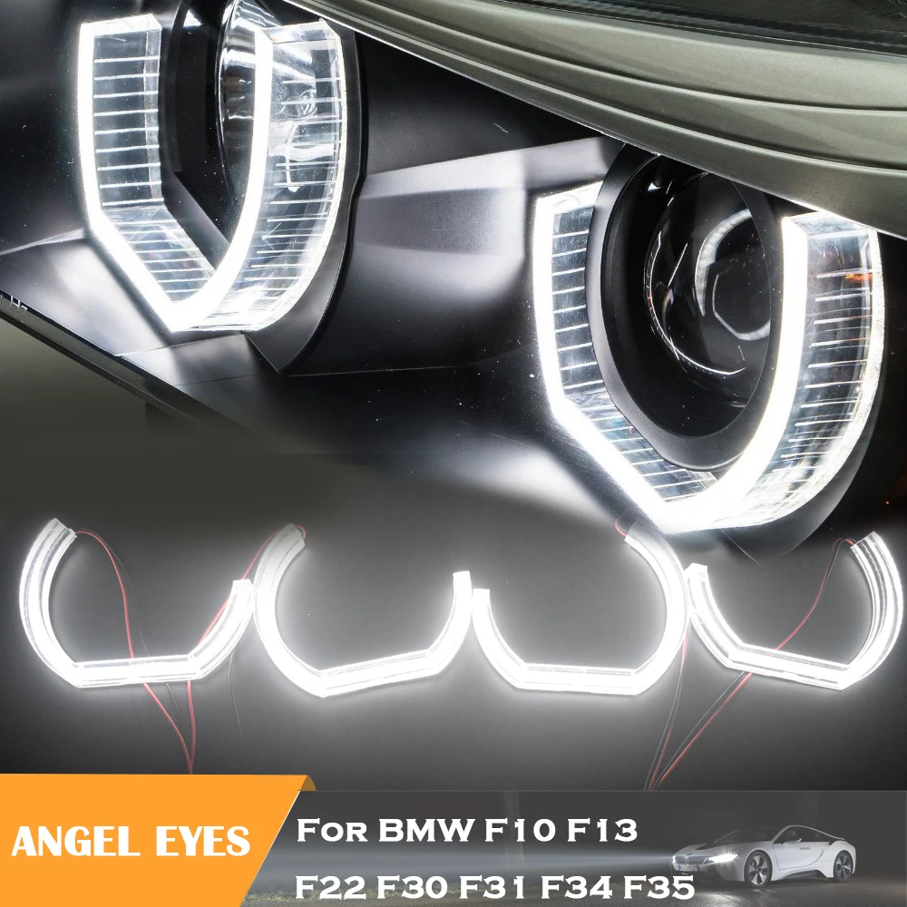 

1set angel eyes halo rings for BMW F10 F13 F22 F30 F31 F34 F35 headlight DRL NO error auto accessories