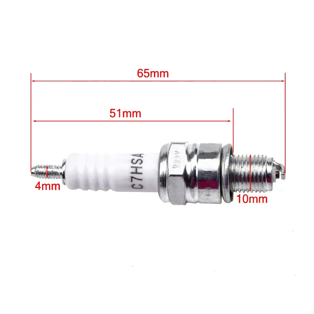 TDPRO C7HSA Spark Plugs New Motorcycle Ignition Sparking Plug For 50cc-150cc ATV Dirt Pit Bike Go Kart Moped Scooter Quad