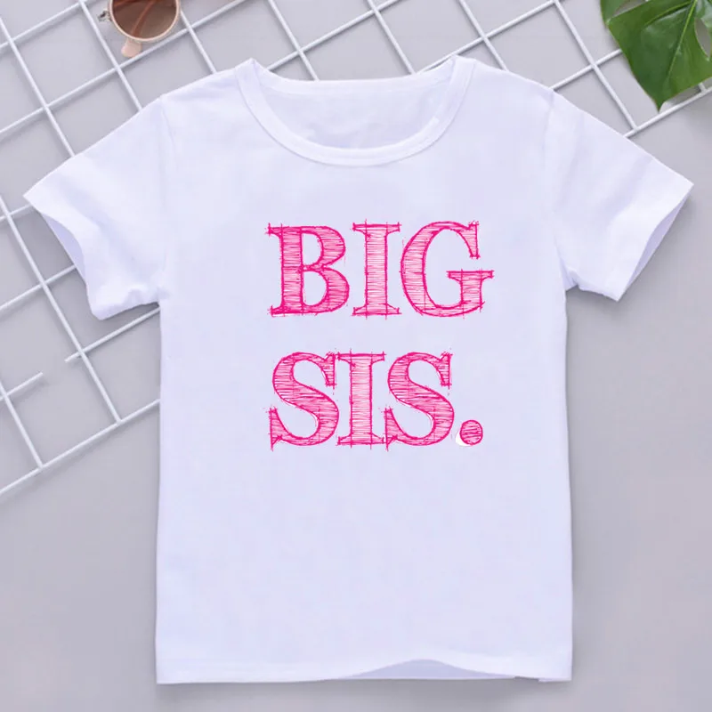 Kids Tshirt Summer Fashion Children Tshirt Short Sleeve T Shirt Tops Promoted To Big Sister 2021 Letter Print Kids Clothes