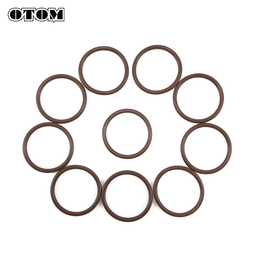 OTOM Motorcycle 10 Pcs Two-stroke Exhaust O-ring Engine Manifold Gasket Seal Fluorine Rubber 0770380030 For KTM SX XC 85 105 XCW