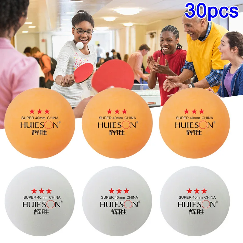 

30pcs/set 3-Star Table Tennis Balls Pingpong Amateur Professional Training Ball SAL99