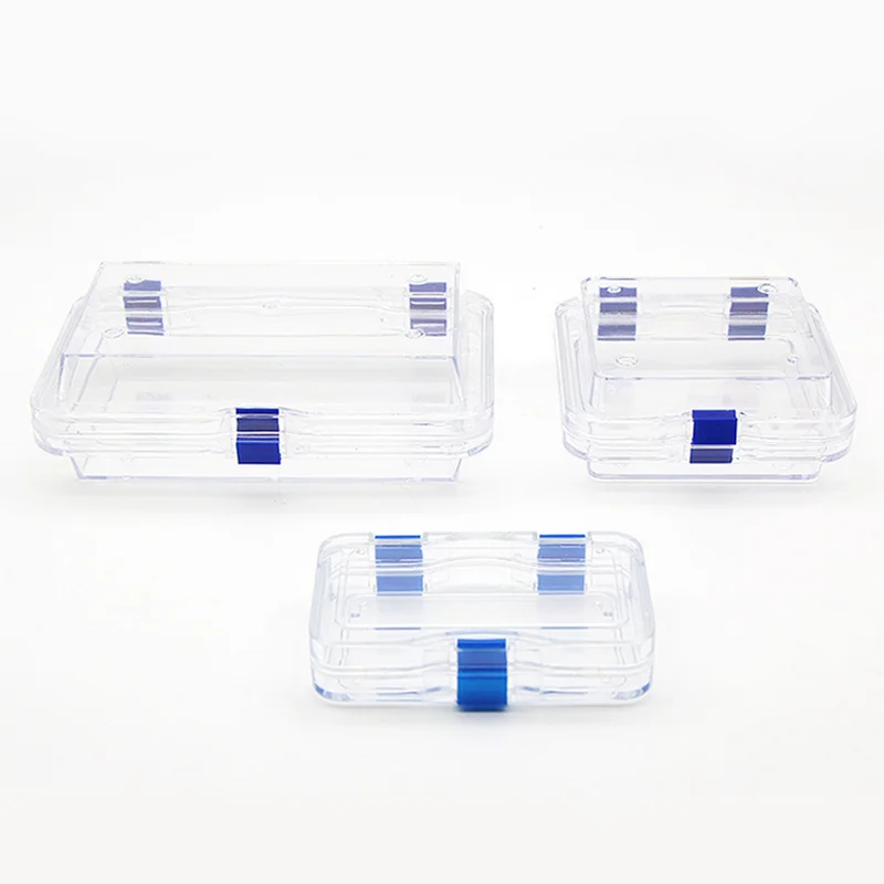 5pcs Dental Membrane Tooth Storage Box with Film Denture Orthodontic Retainer Portable Molar Braces Box Big Small Plastic