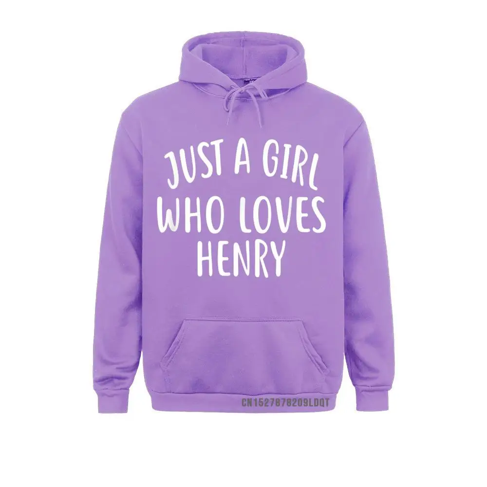 Just A Girl Who Loves HENRY Cute HENRY Long Sleeve Hoodies Adult Sweatshirts Cosie Hoods Slim Fit