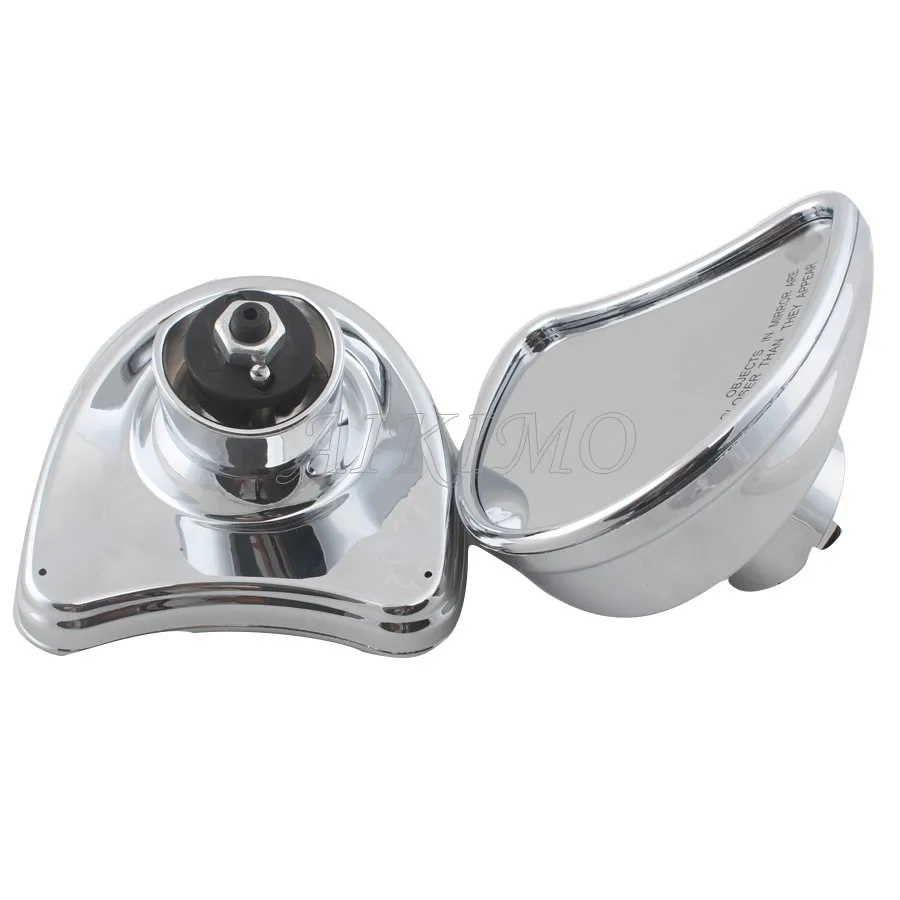 Motorcycle Rearview 10mm Chrome Fairing Mount Rear View Mirrors For Harley Street Electra Glide FLHX 1996-2013