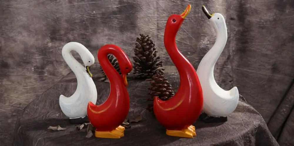 

Современная Деревянная фигурка утки, деревянная роспись, любовь, пары, утки, Настольная мебель для дома a1048