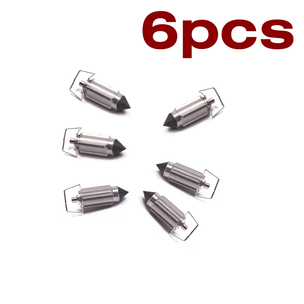 6 Pcs Carburetor Valve Needles Repair Part For PZ16 PZ19 PZ20 PZ22 PZ26 PZ27 PZ30  CG125 GY6 50 125CC   Motorcycle Parts