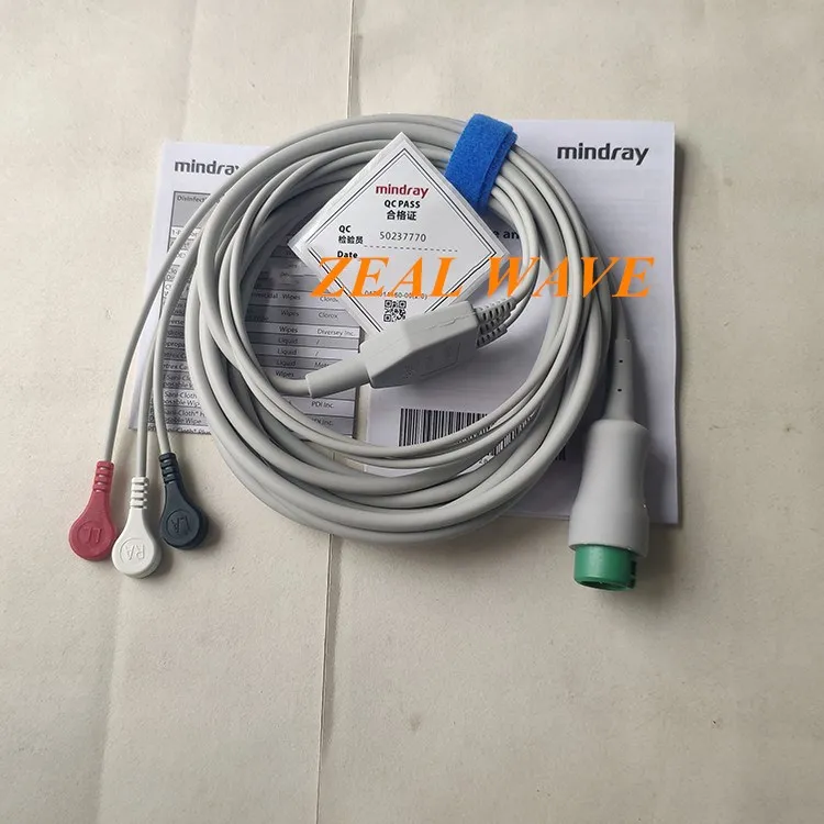 

Original EA6231B Mindray 12-pin 3-lead One-piece ECG Lead Cable Mindray Original ECG Lead Cable