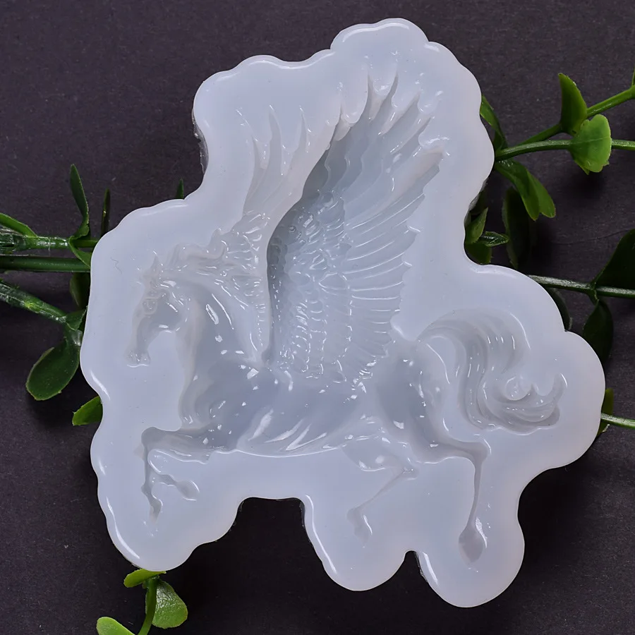 Horse with wings Silicone Mold Epoxy Resin Supplies Animal Cabochon Mold Resin Crafts Clear Resin Mold Resin Art Supplies