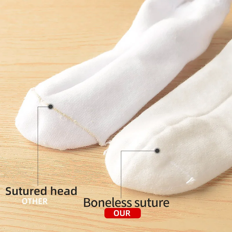 Children's summer socks ultra-thin children's socks summer thin white girls boys summer cotton boneless thin socks