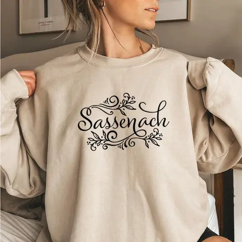 여성 Sassenach 스웨트 아웃 랜더 북 시리즈 까마귀 클레어 제이미 프레이저 아웃 랜더 Tv 쇼 스웨트 Sassenach 빈티지상의