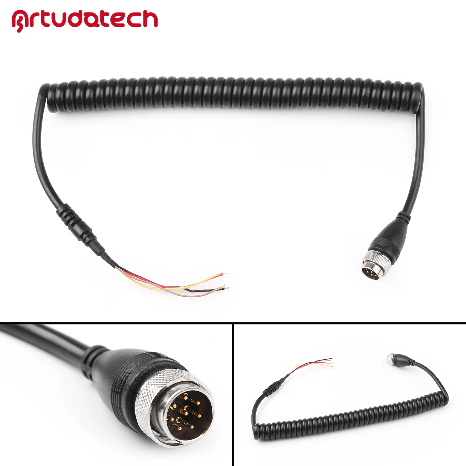 

Artudatech Mic Microphone Cable Line For ICOM Radio M710 M700 M700Pro To HM-180 EM-101