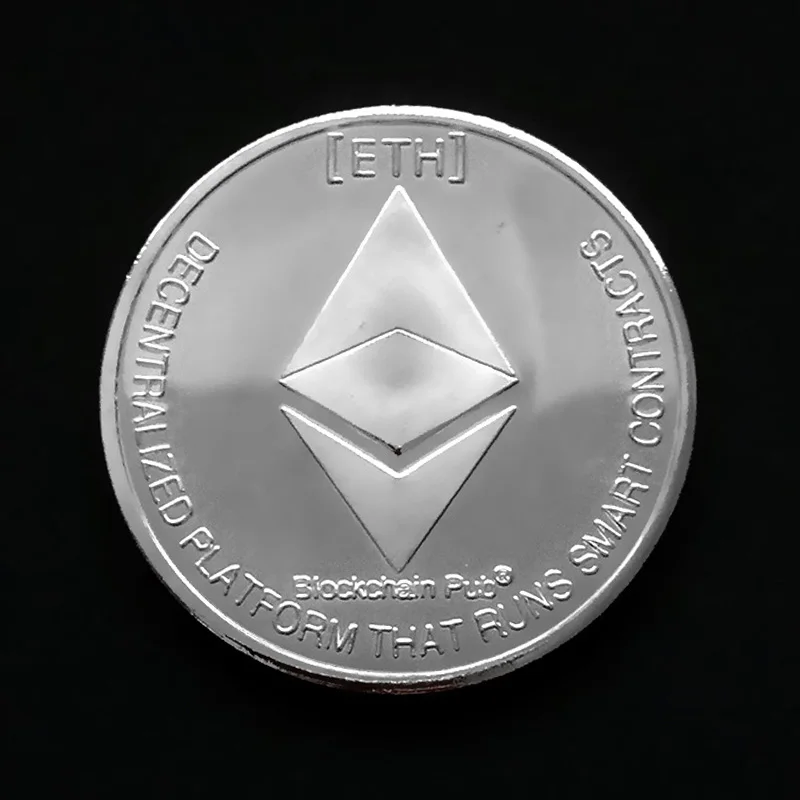 مجموعة العتيقة المقتنيات الإبداعية Ethereum غير عملة تقليد مطلي هدية تذكارية عملات معدنية تذكارية الذهب #5