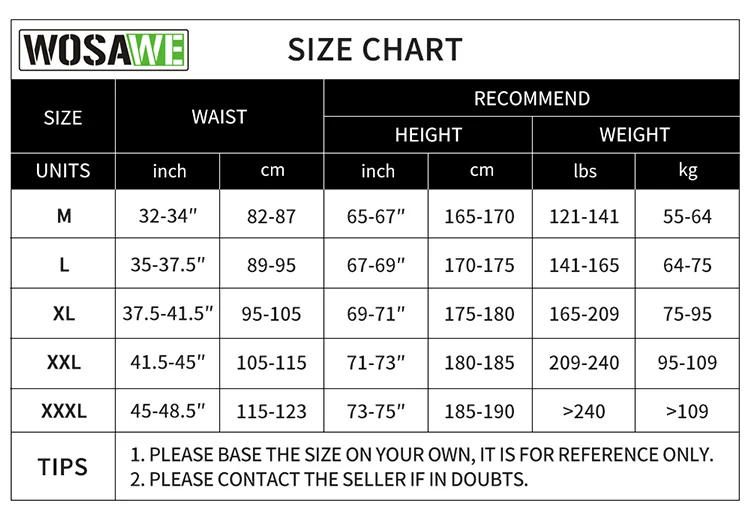 WOSAWE Men\'s Cycling Shorts Loose Fit with inner Gel Pad Shockproof Padded Shorts MTB Mountain Bike Shorts Riding Short Trouser