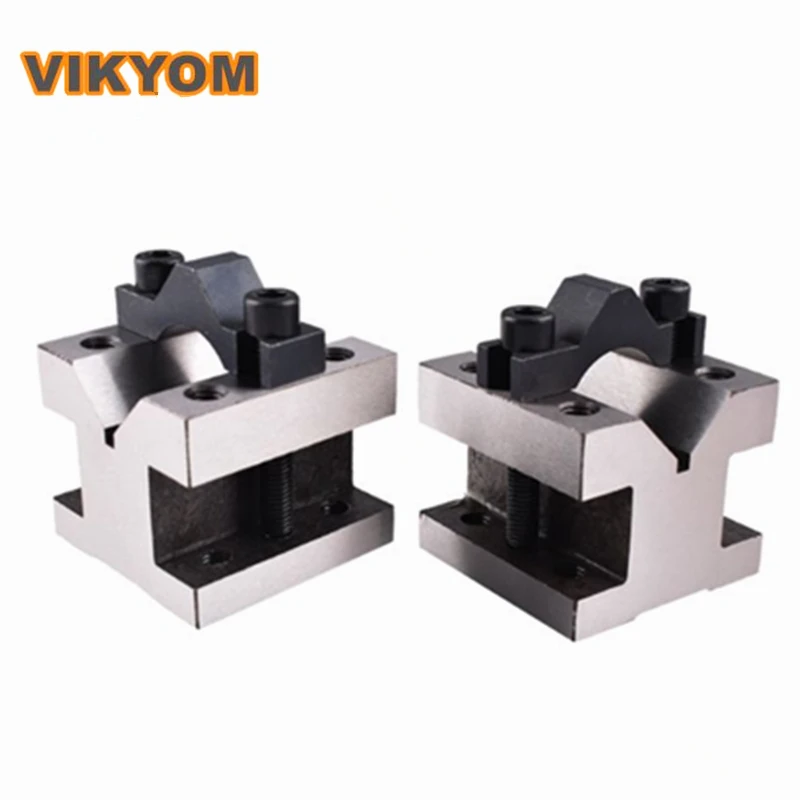 2pcs High precision V clamp V-frame marking V-shaped iron V-shaped table 35x35x30 60x60x50 105x105x78