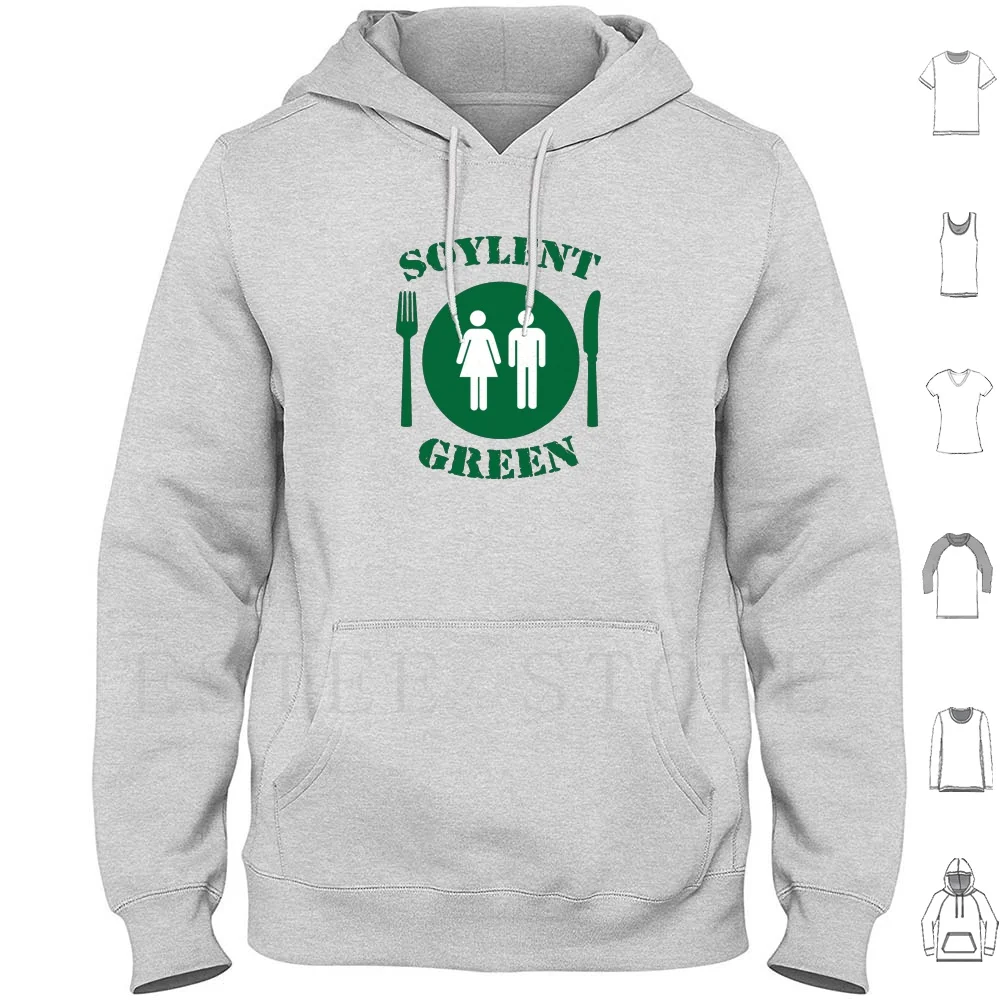 Soylent Green Hoodies Long Sleeve Soylent Green Cannibal 1984 People