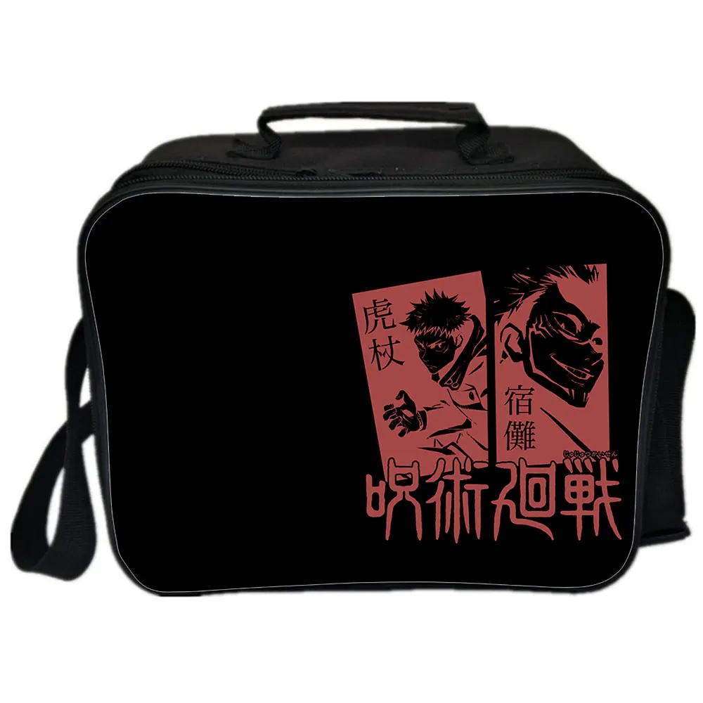 Jujutsu Kaisen Lunchbox Handbags 3D  Anime Printing Fashion Cartoon Insulated Picnic Lunchbox Handbags Spring Outing Food Bag