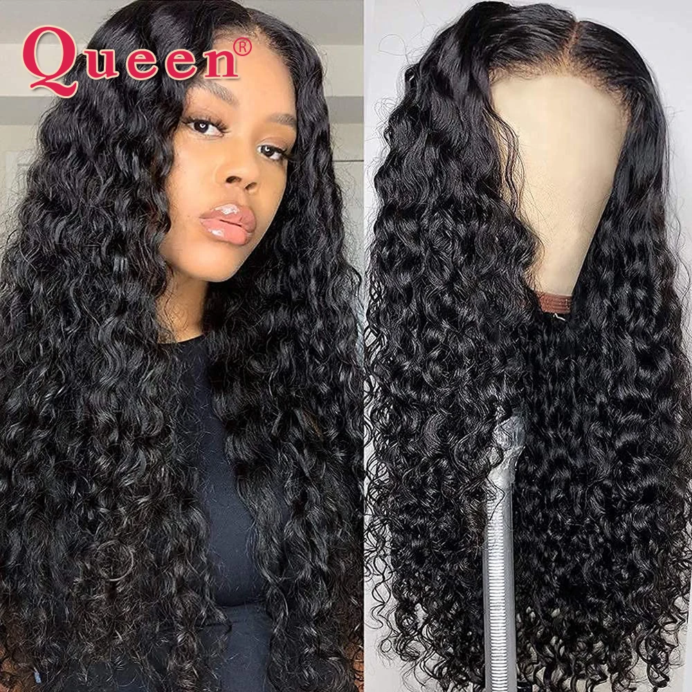 

Water Wave Human Hair Wigs 13x4 Lace Front Wig Brazilian 150/180 Density 30 32 Inch Curly Lace Frontal Wig Remy Hair For Women