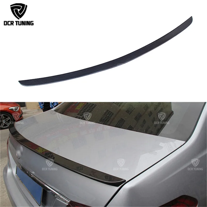 

AMG Style For Mercedes W212 spoiler e class sedan e200 e250 e260 e63 carbon fiber rear trunk spoiler wing 4-Door 2010 - 2016