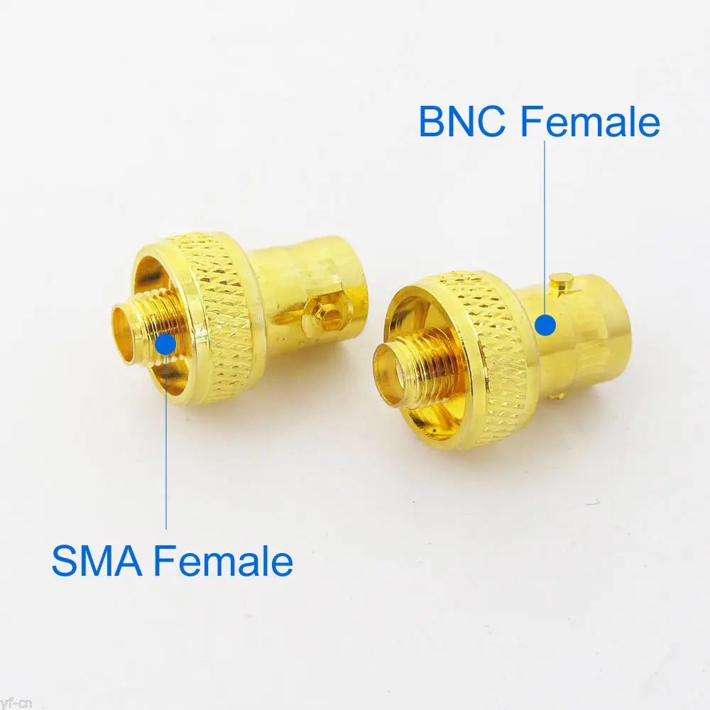 1 шт. Позолоченный разъем BNC-гнездо SMA-гнездовой диск RF коаксиальный соединитель Адаптер