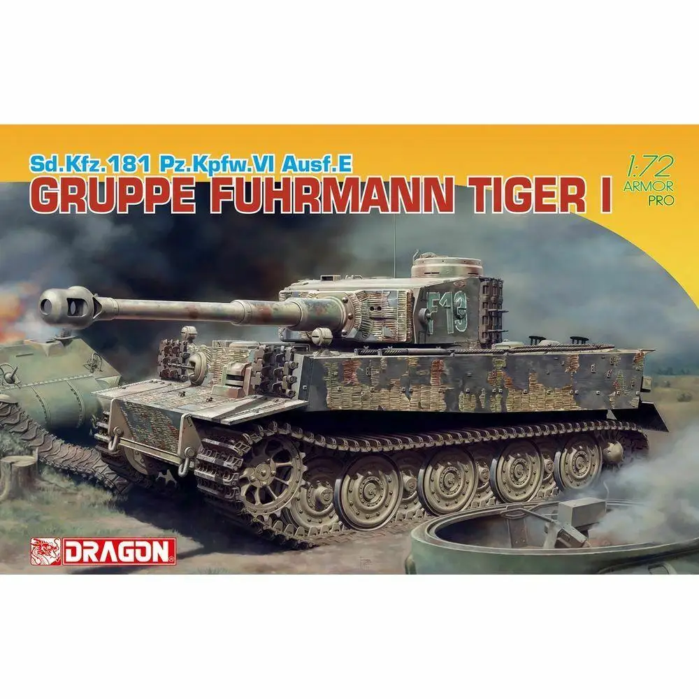 

DRAGON 7368 1/72 Scale Sd.Kfz.181 Pz.Kpfw.VI Ausf.E Gruppe Fuhrmann Tiger I Model Kit