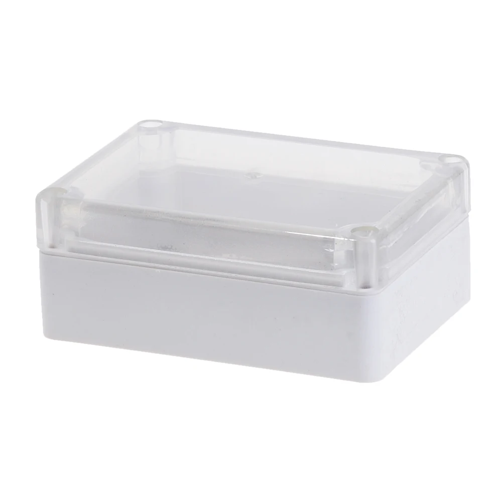 1pc Plastic Waterproof Clear Cover DIY Project Electronic Box 82.2mmx57.2mmx33.3mm Enclosure Case