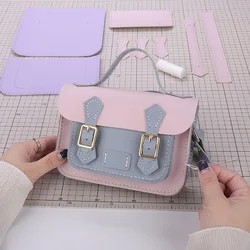 DIY Craft Bag Shoulder Bag Sewing Handmade Handbag Parts Customized Messenger Cambridge Material Woven Set for Women 18x12x5CM