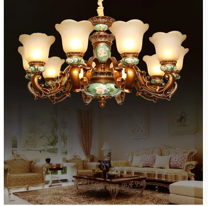 Imagem -02 - Liga Americana Lustre de Cristal Luxo Sala Estar Lâmpada D80cm H51cm Braços Casa Deco Lustres Quarto Decora Luzes Penduradas