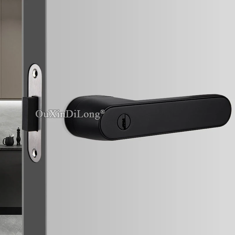 

Durable European Magnetic Mute Ecological Door Locks Universal Interior Living Room Bedroom Door Handle Lock with Keys