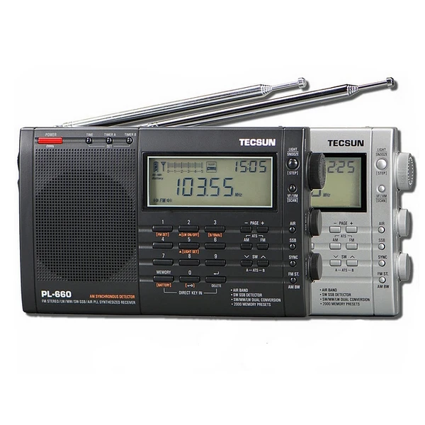 TECSUN PL-660 Radio PLL SSB VHF AIR Band Radio Receiver FM/MW/SW