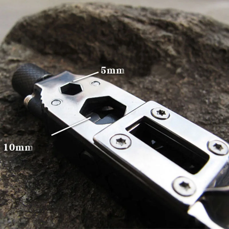 Newest Adjustable Mini Multi-function Screwdriver Outdoor Portable Tool Set With LED Night Light Use For Outdoor Camping