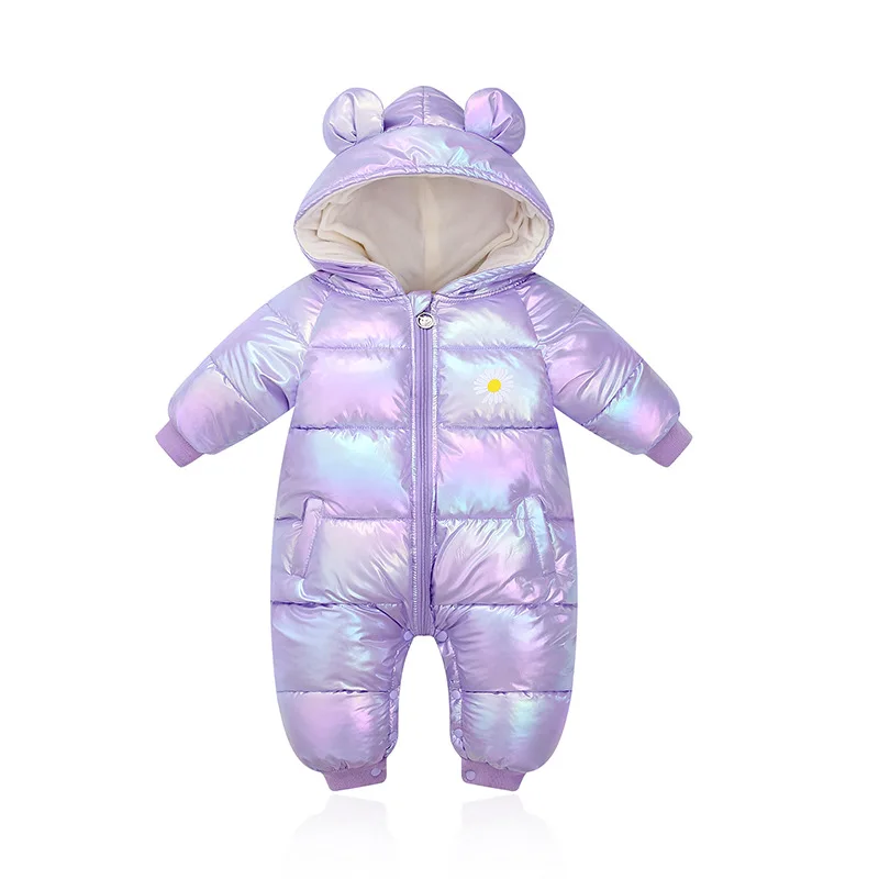 

Newborn girls warm rompers outfits baby jumpsuit boys winter romper infant toddler clothes outfit children cotton coat outwear