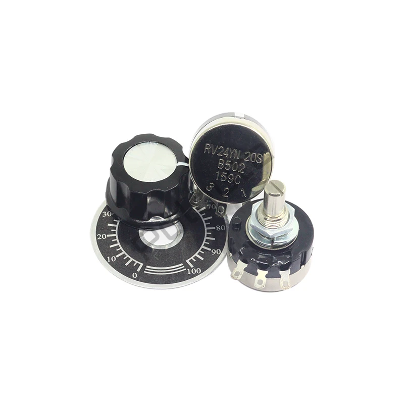 1 Pcs Single Lap Synthetic Carbon Film Potentiometer Knobs Super Potentiometers RV24YN20SB101-RV24YN20SB504 1K-500K/100-500R/1M