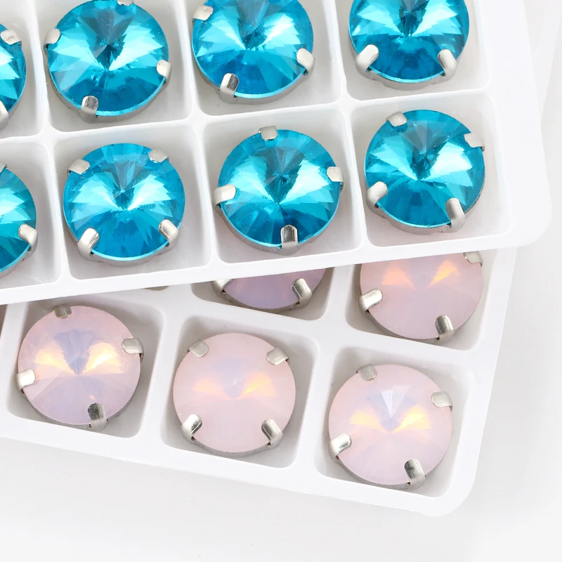 Astrobox New Fancy Rivoli Claw Stone Sew On Rhinestones Glass Crystal Stones Loose Beads DIY For Clothing  Jewelry Making