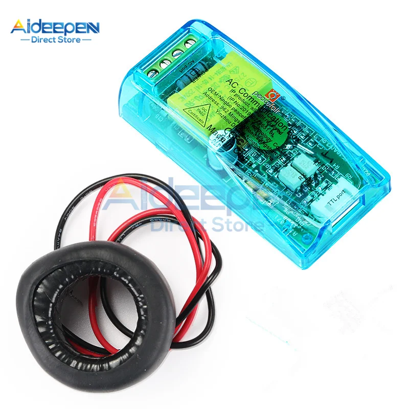 AC 80-260V 0-100A Digital Multifunction Meter Watt Power Volt Amp Current Test Module PZEM-004T For Arduino TTL COM2\\COM3\\COM4