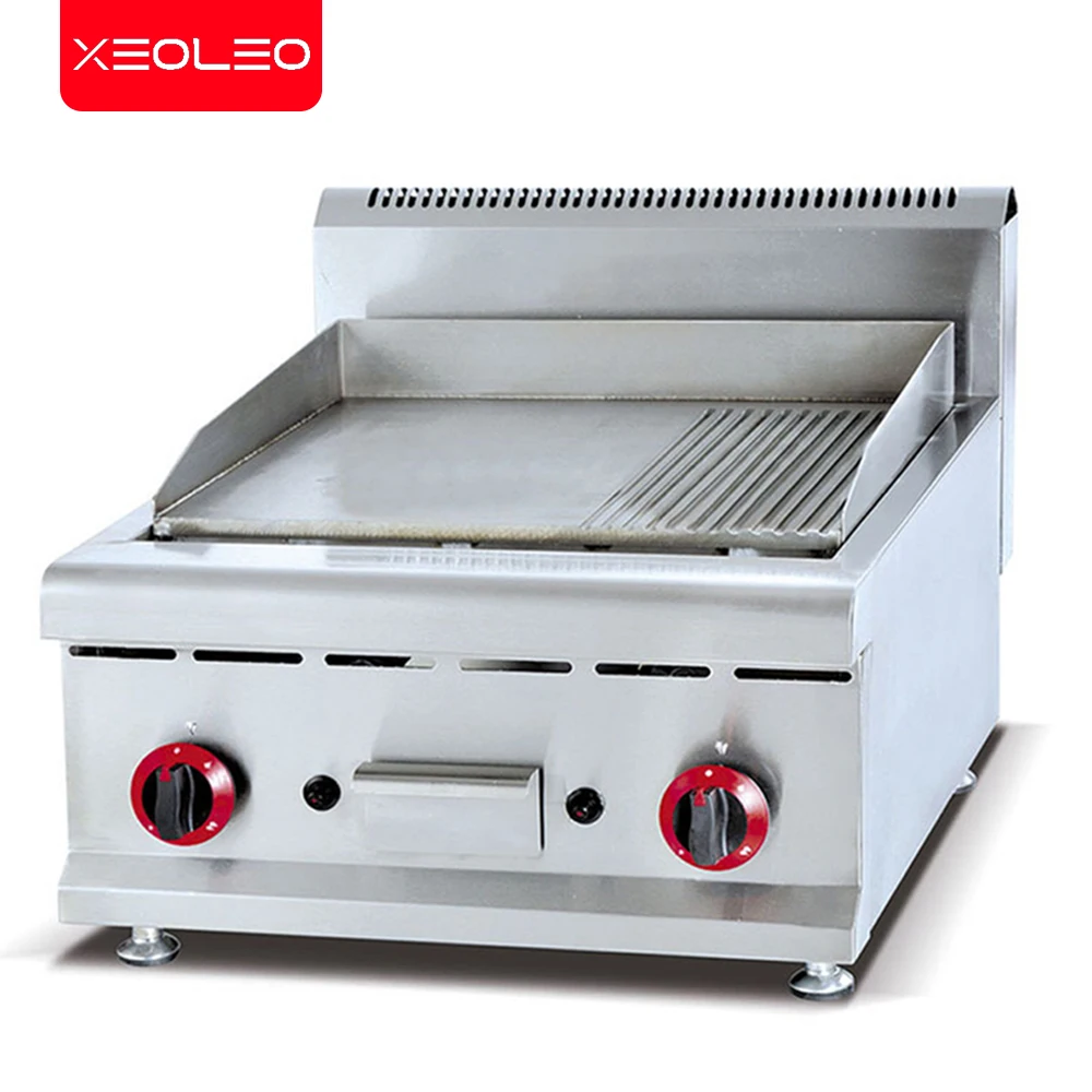 XEOLEO Desktop Gas Griddler Teppanyaki Machine Flat Pan Wave/Plate Home Griller Hand Rice Cooking Appliance BBQ Pasta Cooker