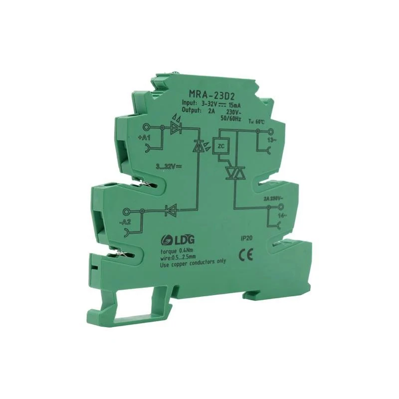 10pcs/lot Relay ssr Relay Module AC SSR Output 2A 3A  Solid State Relay  Ultra Slim DIN Rail Relay board with Led signal